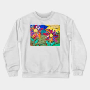 Wool Flowers Crewneck Sweatshirt